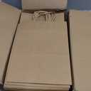 Toovip 90 Pack Plain Brown Kraft Paper Bags with Handles Bulk, Multiple 3 Assorted Sizes Gift Bags for Favors Grocery Retail Party Birthday Shopping Business Goody Craft Merchandise Take Out Sacks