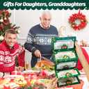 5 x Christmas Money Holders, Cash Gift Card Holders Xmas With 10 Slots Christmas Gift For Men Women Girls Boys, Surprise Money Envelopes, Green