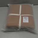 JIYUAN Queen Size Duvet Cover Set, 3-Piece - 100% Washed Cotton, Linen-Like Soft & Breathable with Zipper Closure, Includes 90x90 Inch Cover & 2 Pillowcases, Solid Dark Orange