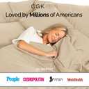 Queen Sheet Set - 100% Cotton Sheets - 4 Piece Queen Size Cotton Bed Set with Deep Pockets up to 16 Inches - Ultra Soft, Breathable & Cooling - Comfy, Fade & Stain Resistant - Machine Washable - Cream