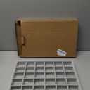 Grey Velvet 30 Compartment Jewelry Display Showcase Organizer Holder for Necklace Bracelet Ring Earring (GP-30G)