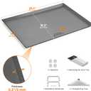 Stanbroil Flat Top Griddle for Standard 30" Ranges with Gas/Radiant Glass Ceramic/Electric Coil Cooktops, Includes 2 Drip Trays and 4 Spacers