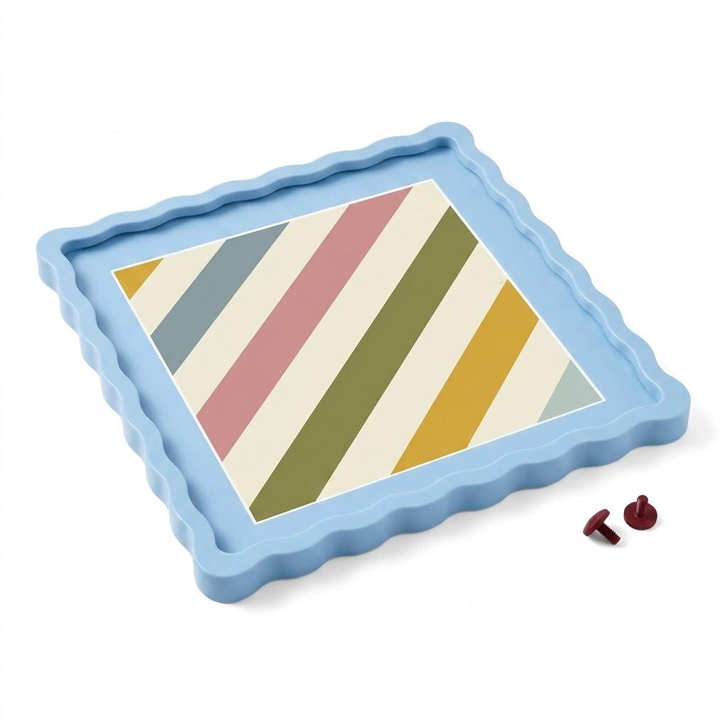 Felt Cork Board for Wall: Extra Large Bulletin Board for Office - 0.35 Inch Thick Corkboard Tiles 6 PCS White Pin Board Squares Adhesive