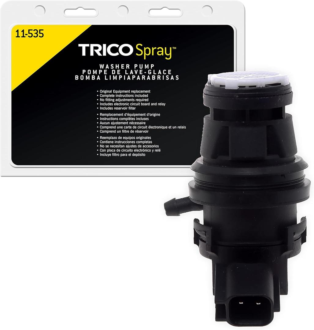 TRICO Spray Automotive Replacement Windshield Washer Pump (11-535) Fits Select Chrysler, and Dodge Model Years