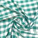 1" Checkered Gingham PolyPoplin Fabric by The Yard - 96x30 Inch Wide for Sewing, Quilting, Tablecloths, Curtains, Apparel, Crafting, DIY Projects