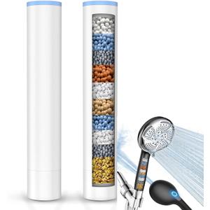 FEELSO Shower Filter for Handheld Shower Head, 2 Pack Replacement Filters for Hard Water Remove Chlorine and Harmful Substances - Only Work with Shower Head B0DHXQRDSH -Model Number 72210BC