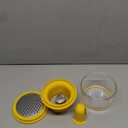 Corn Cob Stripper, Corn Peeler from Corn on the Cob, Quick Corn Kernel Cutter Tool, with Bowl & Safety Handle [Yellow]