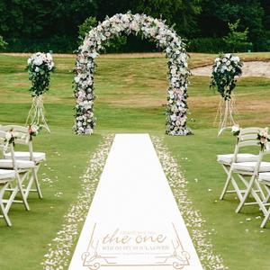 Thickened Aisle Runner for Wedding CeremonyFeet White Aisle Runner Walkway for Indoor Outdoor Wedding Church Decorations Halloween Parties can Also use a Carpet50g(Gold, 4x50Feet)