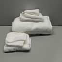 Amazon Basics 100% Cotton Soft, Quick-Dry Absorbent Hand Towels, 8-Pack, White, 28" x 16"