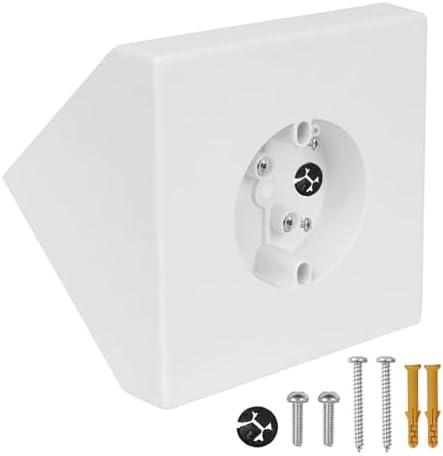 Ceiling Fan Mounting Bracket Kit,Ceiling Fan Angle Mount Box Fits FB900-1 Cathedral Ceiling Angles of 80° or Up, White (1)