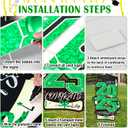 2025 Extra Large Graduation Yard Signs - 47 Inch Class of 2025 Lawn Yard Decor with Metal Stakes, DIY Name Yard Sign for College High School Grad Outdoor Graduation Party Decor(Green)