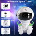 Astronaut Galaxy Projector Night Light for Kids Bedroom Star Projector with Remote Control, Aesthetic Nebula Astronaut Projector Ambient Lighting for Gaming Room, Home Theater, Ceiling, Party Decor