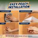 12 Pack Cat Scratch Furniture Protector Sheets Clear Couch & Sofa Guard from Cat Claws Easy Apply, Removable, with Twist Pins (6 XL + 6 Large)