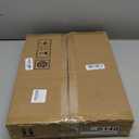 Vantic C Shaped End Table, Small Side Table for Couch and Recliner, Slide Under Sofa Tray Desk with Storage Bag for Living Room and Bedroom, Black