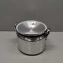 Luxshiny Stainless Steel Pressure Cooker Gas Stove Top Pressure Canner 7.4Quart/7L Safety Aluminum Canning Pot Household Cooker Pot Silver