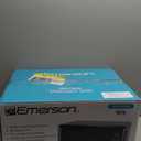 Emerson MW7302B Compact Countertop Microwave Oven with Touch Control, LED Display, 700W, 10 Power Levels, 6 Auto Menus, Glass Turntable and Child Safe Lock, 0.7 Cu., Ft. Black