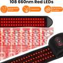 Cordless Elbow Heating Pad with Red Light, Arm Heating Pad, Heating Pad for Arm and Elbow Pain Relief, Elbow Heating Pad for Tendonitis and Tennis Elbow, 3 Heat Levels, Black