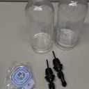 Molimoli Oil and Vinegar Dispenser with Metal Pour Spout, Weighted Pourer, Glass Bottle Dispenser for Kitchen, Olive Oil Cruet, Glass Olive Oil Bottle | 500ml, Set of 2 (Black)