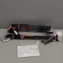 TONBUX Scooters for Kids 5-12, 2 Wheel Scooters with Cool Light Up Stem, Wheels, and Deck, 3 Level Adjustable Height Kick Scooter, Foldable and Lightweight Scooter for Kids 8-12 (Black)