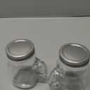 2 Pcs clear 4 oz Mini Mason Jar Mugs Mason Jar Mugs with Handles and Lids Small Drinking Glass and DIY Favor Decor Wedding Bridal Shower Party Supplies for Drinks, Gifts, Candles and Crafts