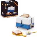 Retro Toaster Building Set for Adult, Vintage Toaster Building Kit, Nostalgic Gift for Fans of Retro Toaster and Retro Dcor, Toaster Building Bricks Model Compatible with Lego
