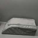 UBBCARE Leg Elevation Pillow for Leg/Knee Surgery Recovery, Memory Foam Leg Pillow with Velvet Washable Cover, Small Grey (Small Grey(25.5"9.4"7.5"))