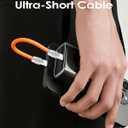chubbycable Cute Chubby 120W Short USB-C Cable Power Bank Fast Charging Cable Silicone Charger Cord Compatible with iPhone 17-15 Series iPad, Blue, USB-A to Type-C, 20 inch