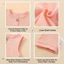 MICHLEY Baby Sleeveless Summer Romper Infant Toddler Cotton Outfits Unisex Boys Girls Jumpsuit 0-24 Months