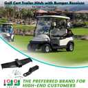10L0L Golf Cart Trailer Hitch with Bumper Receiver Fits Club Car Precedent (2004+) Factory Style Rear Frame Only