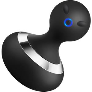 Cordless Electric Massager with 10 Powerful Vibrations, Rechargeable Handheld Neck Massager (Black)