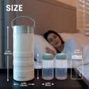 KEKHEALTH 22oz Full-Day Cold-Chain Breastmilk Cooler, Double-Wall Vacuum Stainless Steel with 360 Cooling, Keeps Milk 50F for 24 Hours, Leak-Proof BPA-Free, Easy to Clean, Includes 2 Bottles