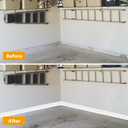 STICKGOO Baseboard Molding Trim, 4 Inch x 40 Feet Rubber Self Adhesive Baseboard Trim, Peel and Stick Vinyl Wall Base Cove Base(White)