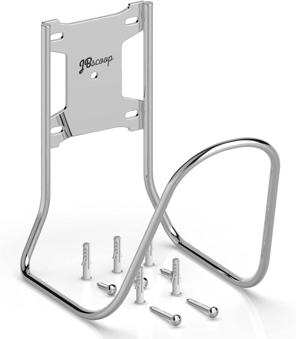 JBscoop Large Stainless Steel Hose Holder, Heavy Duty Hose Hanger (1)
