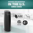 GermGuardian HEPA Air Purifier for Home, Large Rooms Up To 743 Sq. Ft. with HEPA PURE Air Filter, Air Quality Monitor & UV-C Light, AC4880B, 22" Tower, Black
