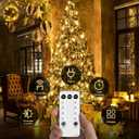 JMEXSUSS 168FT 600 LED String Lights for Outside Clear Wire, Warm White Christmas Lights Outdoor Waterproof, Tree Lights Outdoor Plug in for Patio Wedding Party Holiday Christmas Bedroom Pergola Decor