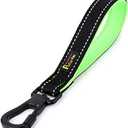 PLUTUS PET 10 Inch Short Dog Leash for Large Dogs with Locking Carabiner Clip & Padded Handle（10”, Black）