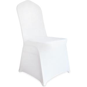 30 PCS White Spandex Stretch Chair Covers,Universal Fitted Washable Slipcovers for Wedding, Banquet, Party, Celebration, Holidays & Decor (White)
