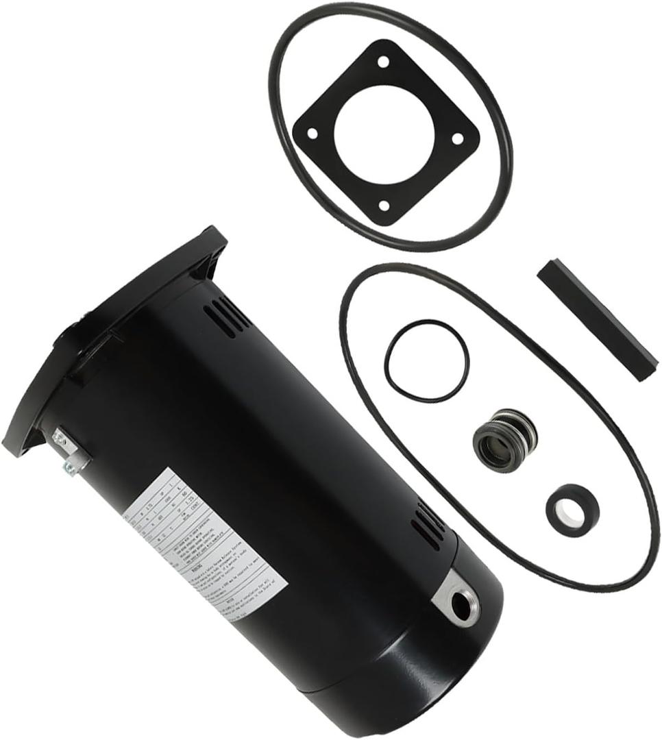 USQ1102 Square Flange 1 HP Up-Rated 48Y Pool Filter Motor Outdoor Swimming Pool Pump