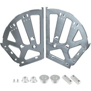 3 Layers Shoes Drawer Cabinet Hinges Flip Frames, Grey Shoe Cabinet Replacement Fittings Stainless Steel for Kitchen Living Room, 1 Pair (Gray)