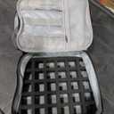 ALSLEA Nail Polish Organizer Holds 30 Bottles (15ml - 0.5 fl.oz) Double-layer Gel Nail Polish Kit Carrying Case, Nail Holder for Nail Lamp, Portable Nail Organizer and Storage for Nail Supplies (Gray)