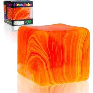 Squishy Stress Cube for Kids Adults, Slow Rising Stretchy Ice Cube Sugar Balls Squeeze Toys for Boys Girls, Sensory Fidget Toys Stress Balls Anxiety Relief for Autism, Ideal Gifts, Ages 3+