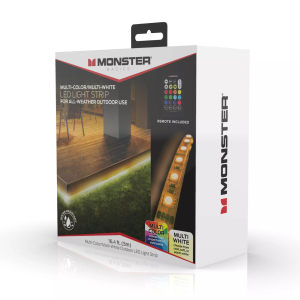 Monster Multi-Color Multi-White Outdoor LED Light Strip with Remote – 16.4ft/5m