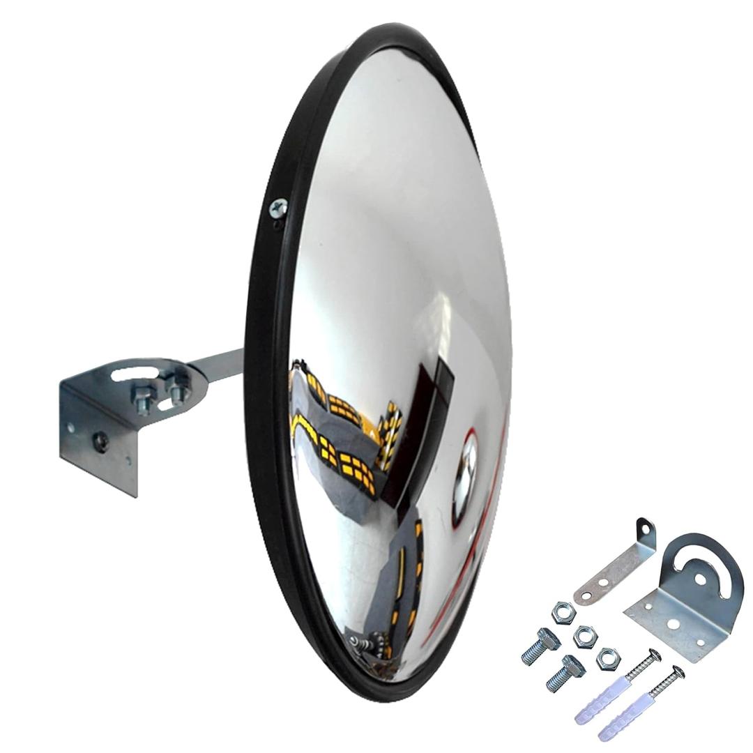 Convex Mirror - 18" Security Mirror for Business, Garage, Warehouse, Office. 18 Inch Convex Safety Mirror Indoor Outdoor with Clear View Wall-Mounted