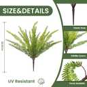 Hrobek Artificial Fake Hanging Flowers with Faux Fern Plants for Outdoor
