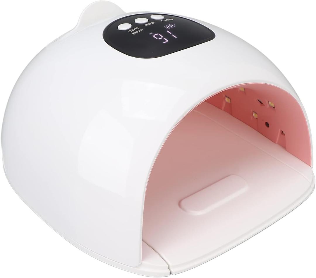 UV LED Nail Lamp, 72W Lightweight Portable Nail Dryer, Quickly Dry Curing Nail Polish Gel Dryer, Nail Art Tool for Home/Nail