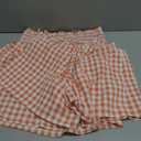 Nsywmzy Women Plaid Cami Top Wide Leg Shorts 2 Piece Lounge Set (Orange, M) 
