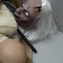 Haunted Hill Farm Life-Size 2.9-Ft Animatronic Gravely Granny by Tekky Halloween Decoration with Motion-Activated Sounds