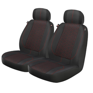 2 Pcs Accessories Dickies Black, Red Bucket Low Back Seat Cover