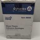 Dynarex Sheer Plastic Adhesive Bandages Water-Resistant and Sterile Non-Stick Pad First Aid Covers Minor Cuts Scratches - 2" x 3", Case of 24 Boxes, 100 per Box