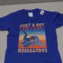 Marine Biology Toy Just a Boy who loves Mosasaurus T-Shirt.160(5-6)
